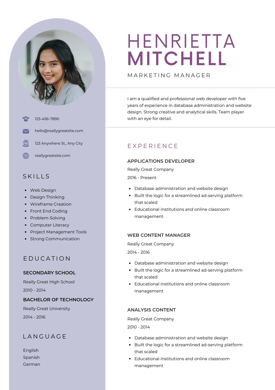 Create a resume for students template so teens like you can land a job that you'll enjoy. 