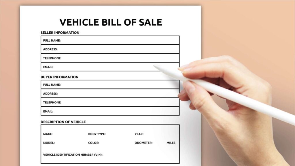 Is a free bill of sale form for car available in my state?