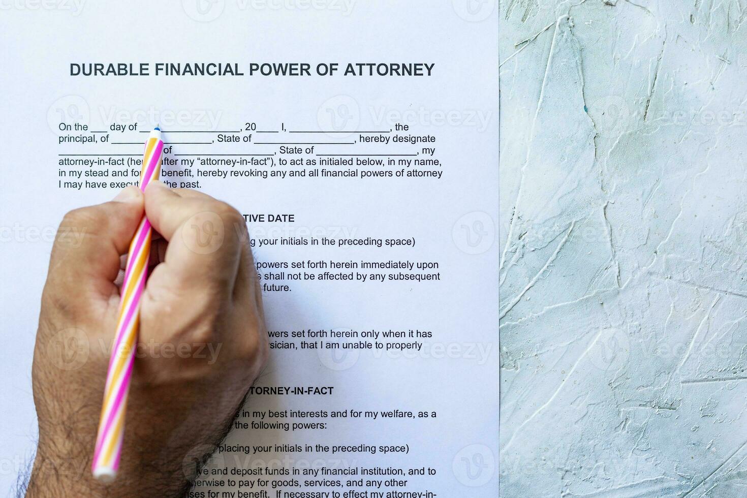 How do you obtain the power of attorney for finances form?