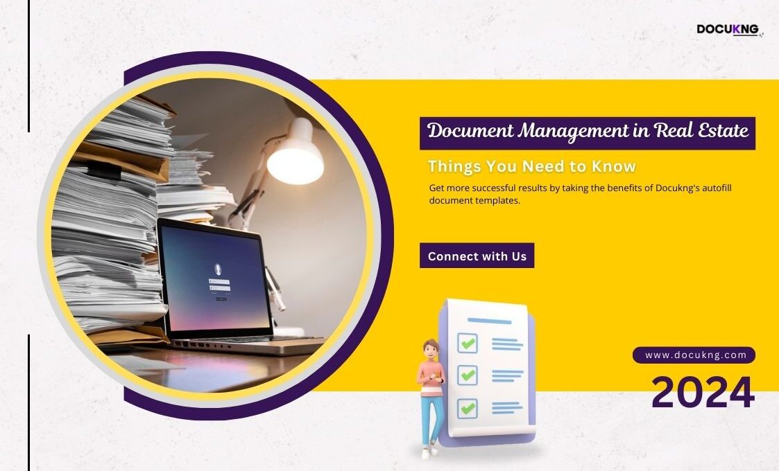 real estate document management template